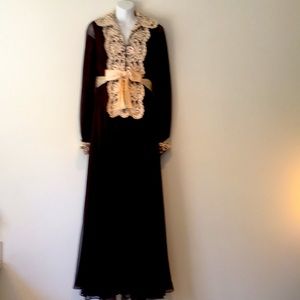 Vintage Hollywood Hostess Palazzos Pant Gown